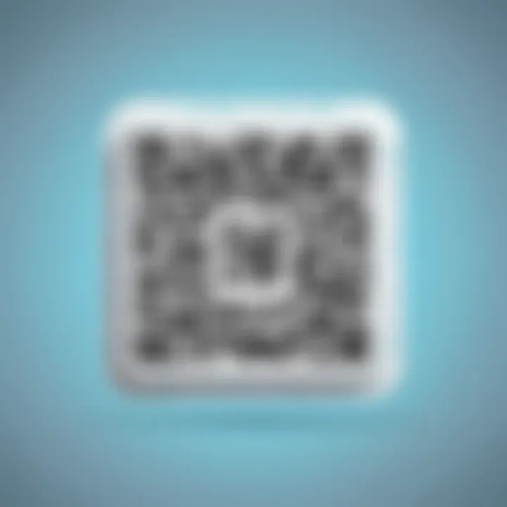 Illustration of QR code applications in daily life
