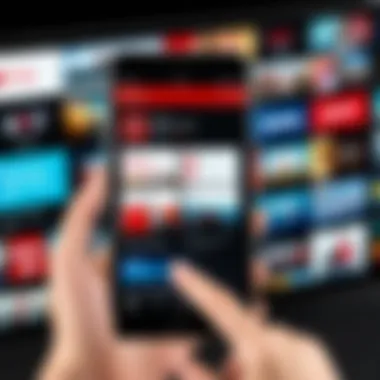 Accessing Netflix on Mobile User accessing Netflix on a mobile device