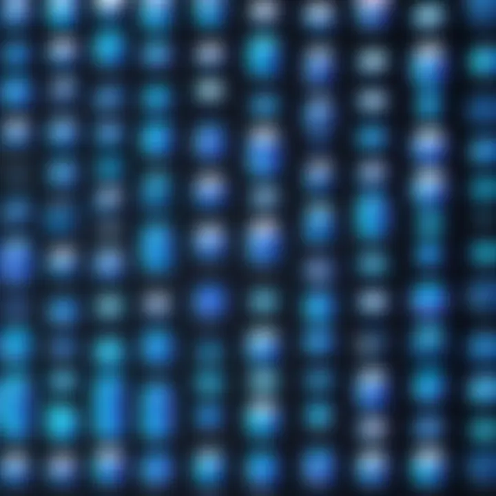 Visual representation of various technology stacks for web development