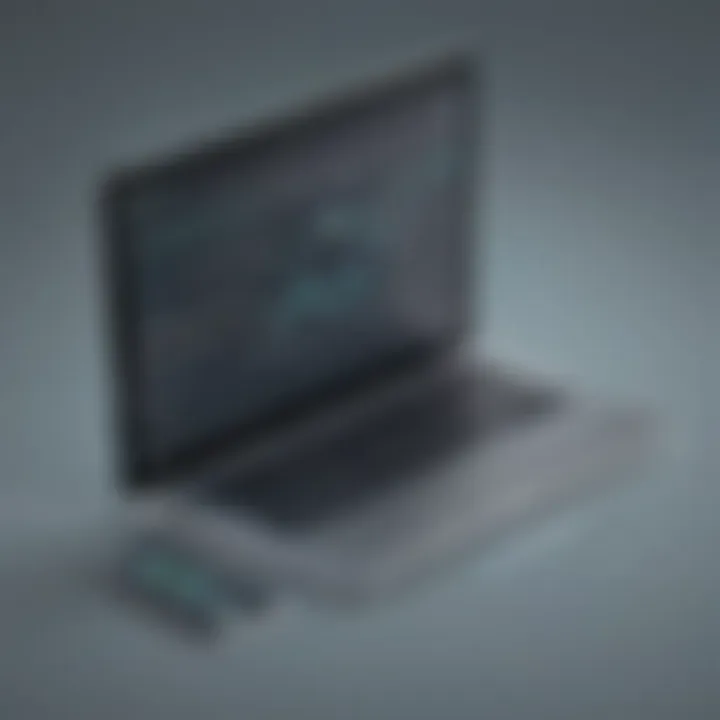 Illustration showcasing successful device retrieval using Find My Phone on computer