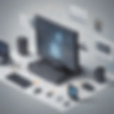 Revolutionizing Software Development with Distributed Version Control Systems Innovative technology illustration