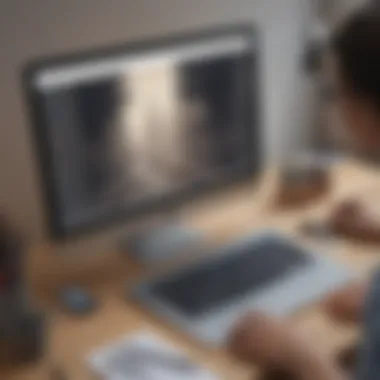 Revolutionizing Traditional Art with Digital Tools Illustration of innovative digital drawing tools