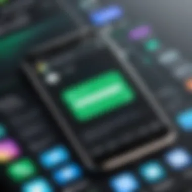 Installing Hangouts App on Your Mobile Illustration of smartphone with Hangouts app installation screen