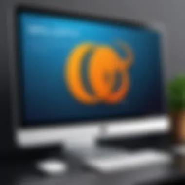 MySQL on Mac MySQL logo with Mac background