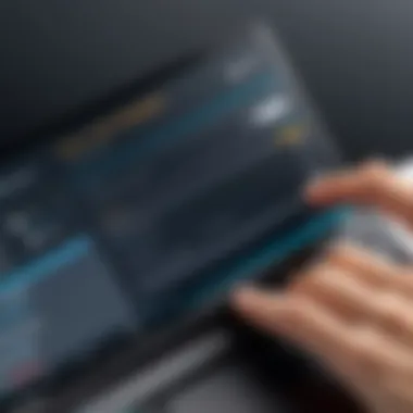 User Input in Search Functionality User typing in a search bar with results populating