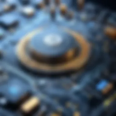 An abstract illustration depicting AI algorithms in action.