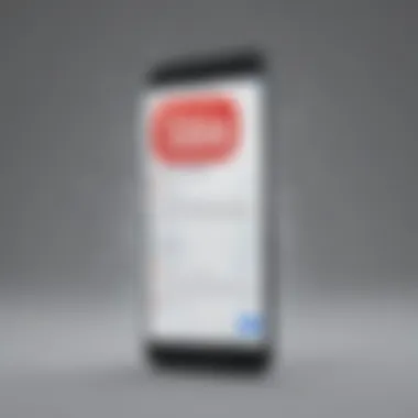 Illustration of iPhone Screen with Blocked Ads