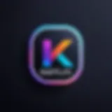 Kotlin programming logo with vibrant colors