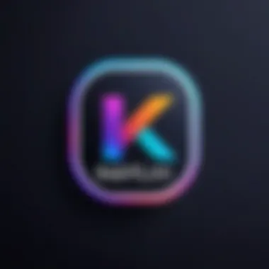 Kotlin programming logo with vibrant colors