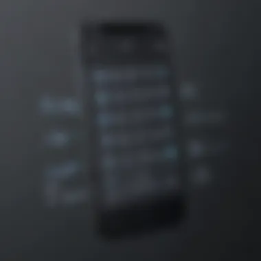 Illustration of user managing blocked numbers on iPhone