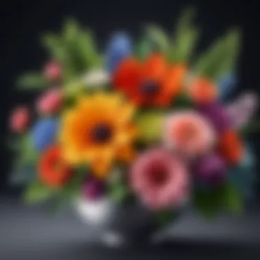 Complex Floral Arrangement Background Removal Achieving seamless background removal for a complex floral arrangement