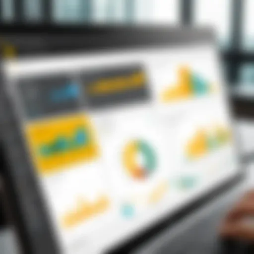 Dynamic dashboard showcasing various data visualizations in Power BI.
