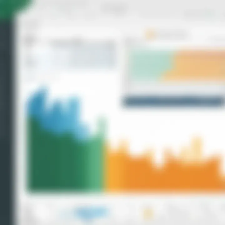 Illustration showcasing Excel waterfall chart creation