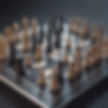 Strategic Chess Game of Project Monitoring Illustration depicting project monitoring as a strategic chess game