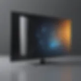 Reflection of a smartphone screen on a sleek modern TV