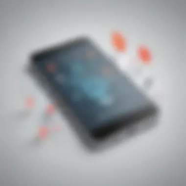 Overcoming Communication Hurdles Mobile phone with blocked symbol