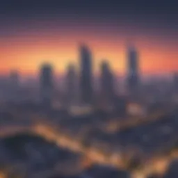 Mumbai skyline at dusk