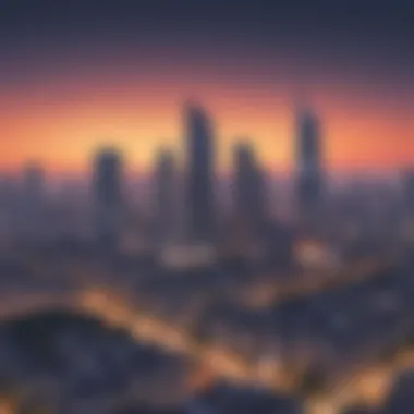 Dusk Over Mumbai Skyline Mumbai skyline at dusk