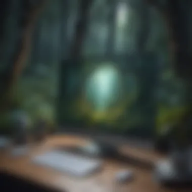 Enchanting Writing Escapade Mystical forest evoking imagination for writing inspiration
