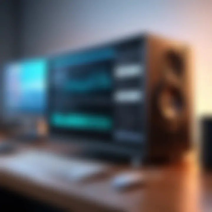 An organized digital music collection on a desktop