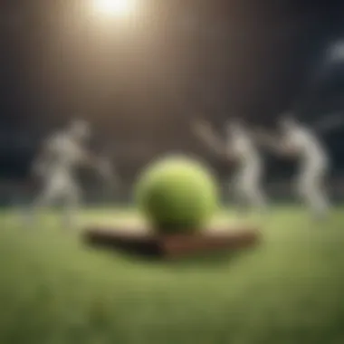 Group of players enjoying a thrilling tennis ball cricket match with lightweight bats