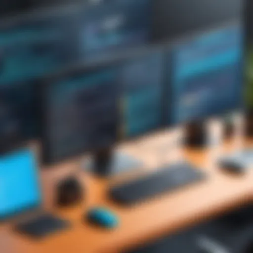 Coding environment showcasing front end technologies
