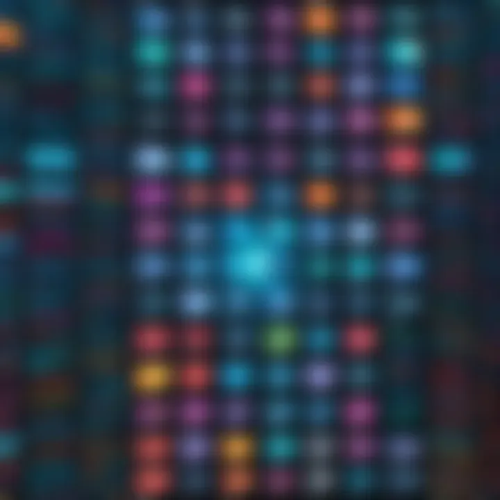 Abstract visualization of different programming languages
