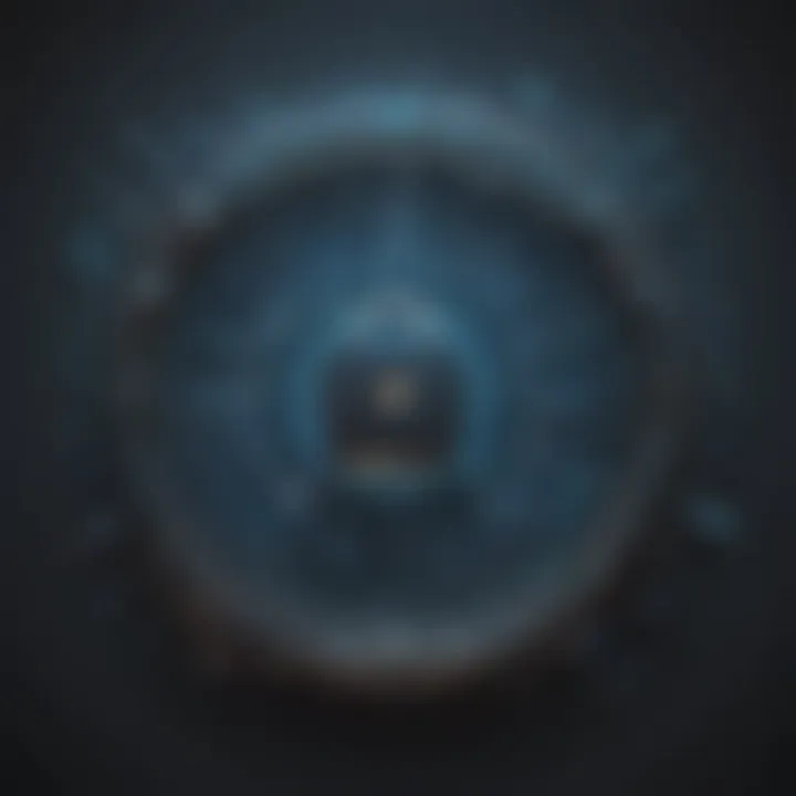 Abstract design symbolizing encryption and privacy in proxy setup