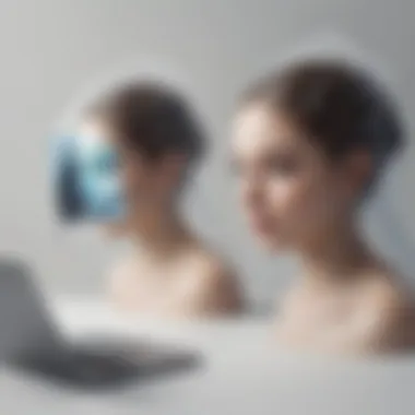 The Veil of Online Duality Visual metaphor showcasing the dual nature of proxy websites
