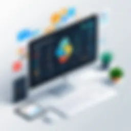 Illustration depicting efficient task management with Python project scheduler