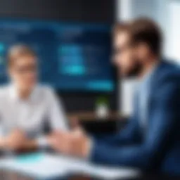 Quality Assurance Manager in a discussion