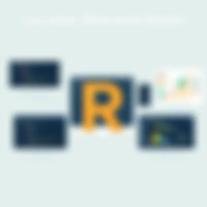 A visual representation of a case study demonstrating R packages in real-world applications