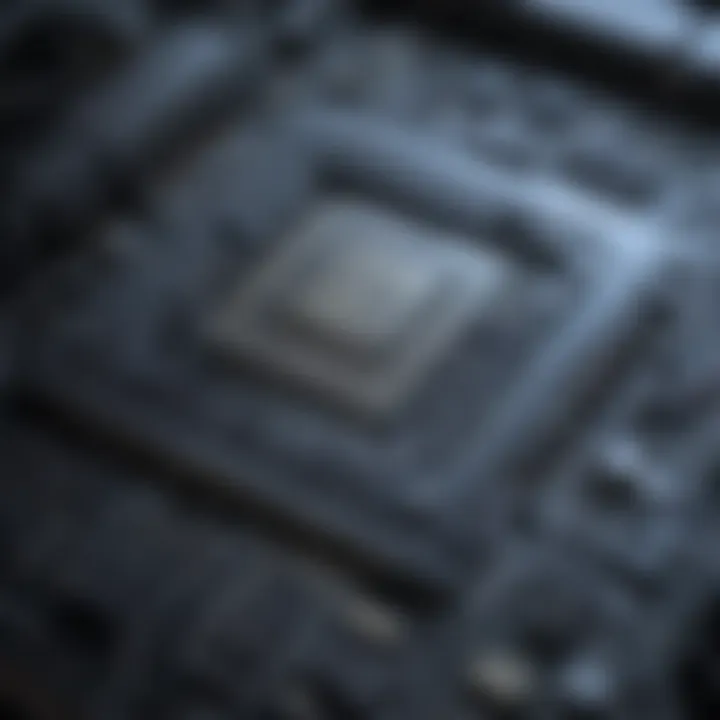 Illustration showcasing the intricate workings of a RAM chip