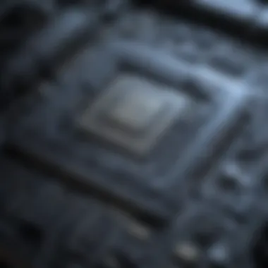 Intricacies of a RAM Chip Illustration showcasing the intricate workings of a RAM chip