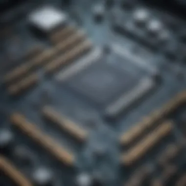 Tech Enthusiasts and RAM Chips Conceptual representation of tech enthusiasts, programmers, and developers analyzing RAM chips