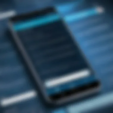Seamless Message Retrieval Mobile phone displaying recovered text messages