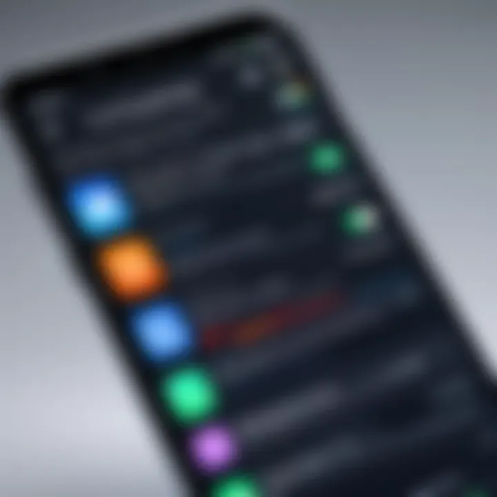 A close-up of a smartphone screen showing deleted message notifications.