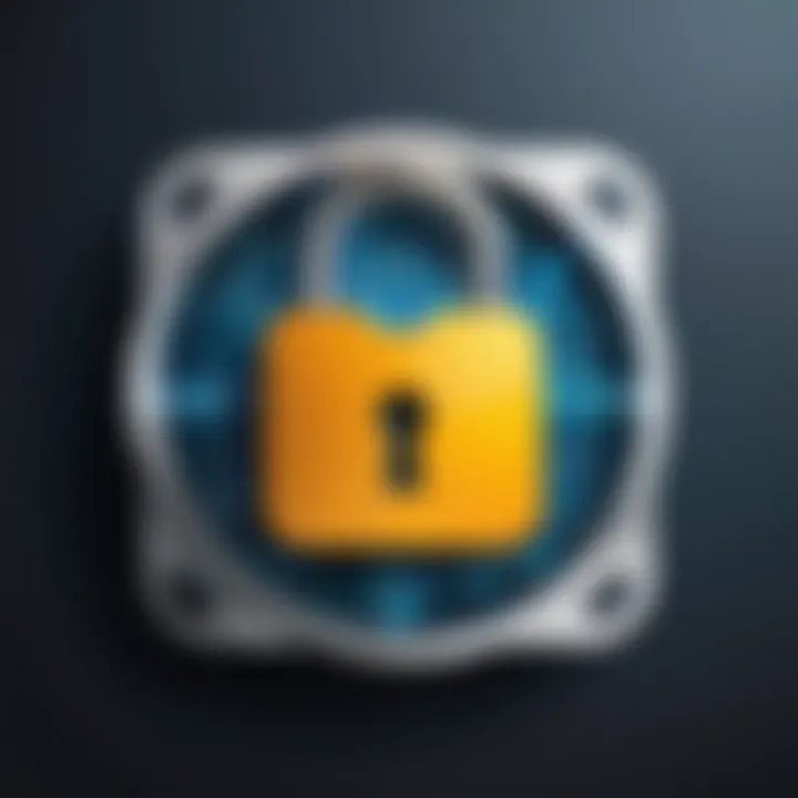 Cybersecurity key lock