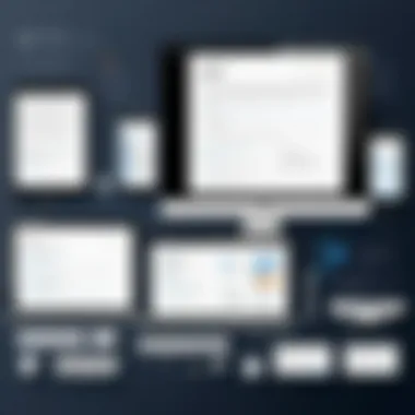 A visual representation of responsive design techniques applied to forms.