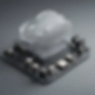 Modern Technology Integration Modern technology devices with iCloud logo
