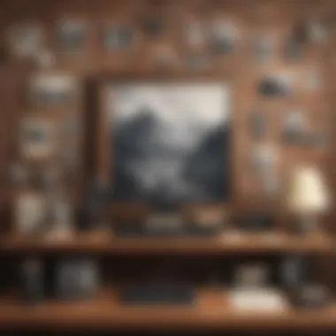 Vintage Photograph Display Vintage photograph in a rustic setting