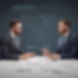 Illustration depicting salary negotiation tactics