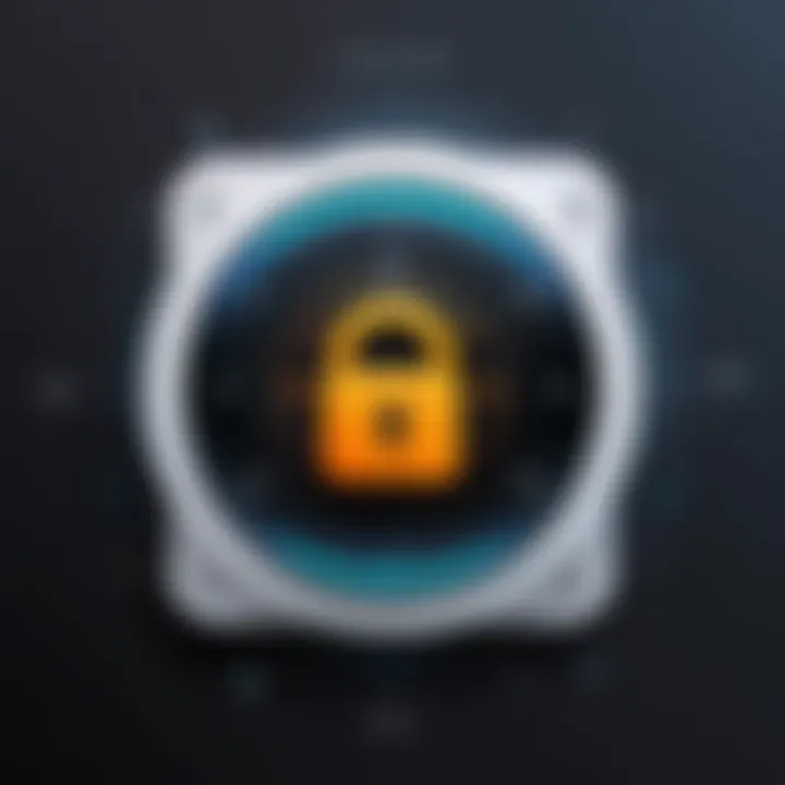 Secure music download icon