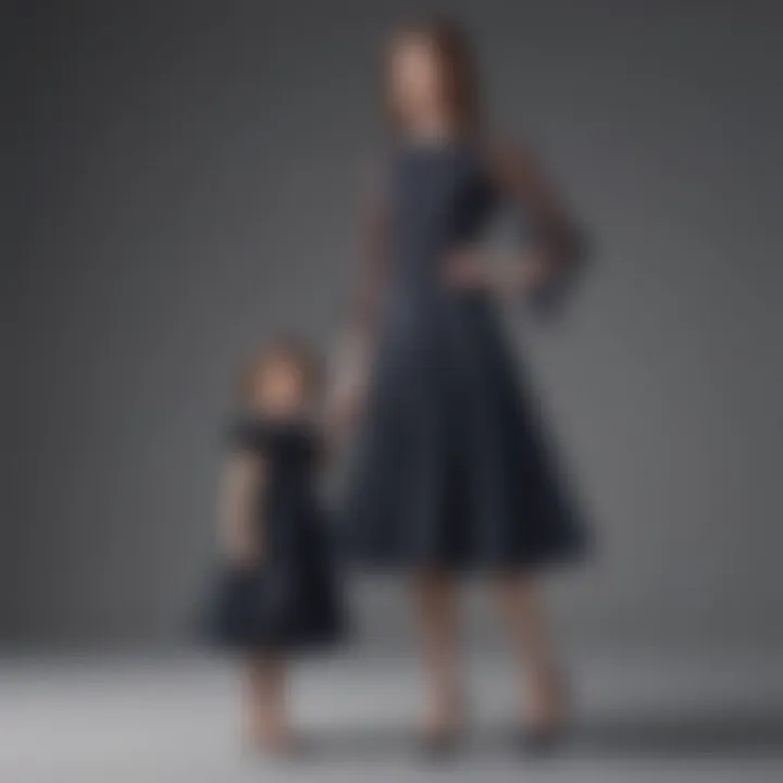 Graceful silhouettes of Biba mom and daughter dresses