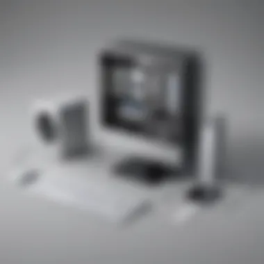 Contemporary Technology Aesthetics Modern sleek computer design