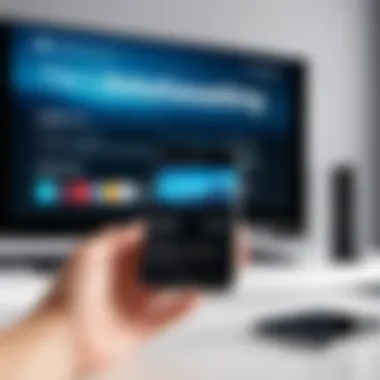 Effortless Media Casting Smartphone casting content to TV