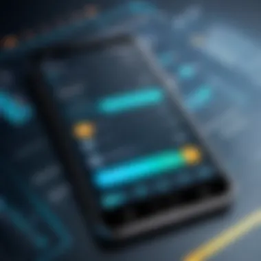 Innovative Interface Design Phone screen showing SMS recovery app interface
