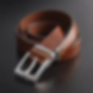 Sophisticated Leather Belt in Rich Brown Hue