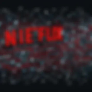Impact of loaded Netflix on technology enthusiasts shown as a digital network