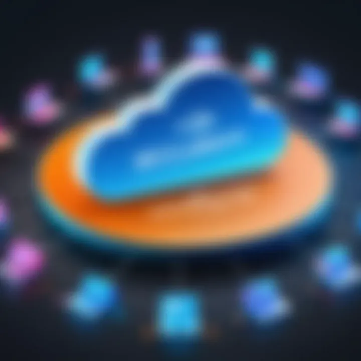 Diagram demonstrating enhanced security features of hybrid cloud systems.